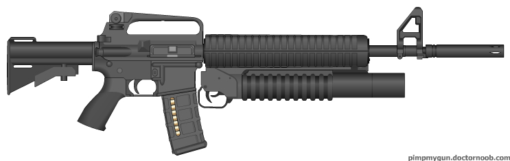 m16 with grenade launcher m16 with grenade launcher